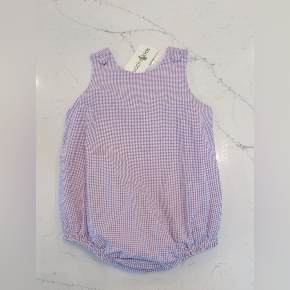 Zuccini Kids Gingham Bubble Romper